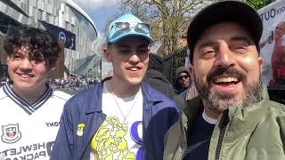 🗣️ Spurs fans Harry amp Toby share their views at the ENIC amp LEVY OUT protest Spurs COYS [upl. by Htebiram55]