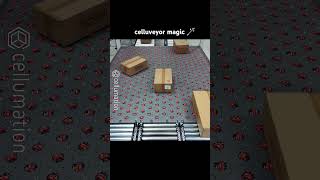 Parcel sorting automation always with the corrcet orientation ✅️ celluveyor [upl. by Trebor758]