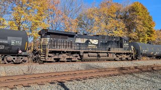 Norfolk Southern Rumbling Through Bolivar  Railfanning  Bolivar PA 11324 [upl. by Sotos]