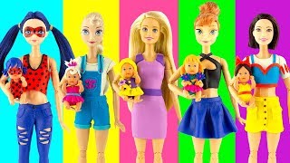 Play Doh Disney Princess Rapunzel Elsa Anna Ladybug and little princesses play doh toys for kids [upl. by Inig]