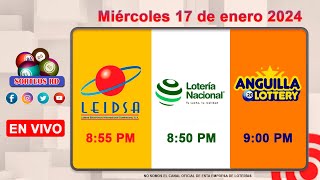 Lotería Nacional LEIDSA y Anguilla Lottery en Vivo 📺│Miércoles 17 de enero 2024  855 PM [upl. by Llydnek]