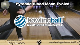 bowlingballcom Pyramid Blood Moon Evolve Bowling Ball Reaction Video Review [upl. by Dew998]