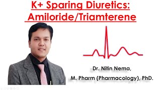 K Sparing Diuretics AmilorideTriamterene by Dr Nitin Nema [upl. by Litsyrk135]