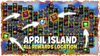 April Island 2024 all rewards location in hero wars [upl. by Nilram]