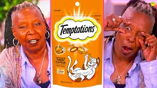 Whoopi Goldberg EATS cat treats by accident [upl. by Beverlee]