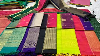 Bangalore Wholesale Pure Soft Silk Saree Collection Direct From Weavers Online Shopping Single Avl [upl. by Enyalaj]