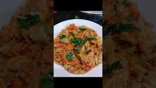 Aubergine bharta shorts baiganbharta recipe cooking food indiancuisne easyrecipe [upl. by Ennahgem]