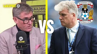 Simon Jordan GRILLS Coventry City Owner Doug King Over The SACKING Of Mark Robins 😤🔥 [upl. by Erna]