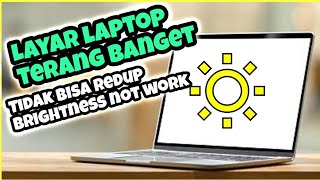 Its easy How to Solve Laptop Screen Cant Be Dimmed [upl. by Hcire]