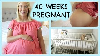 40 WEEKS PREGNANT  NURSERY TOUR amp PLACENTA SMOOTHIE [upl. by Bilbe]