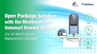 Open Package with MiniSmart amp Unismart Rework System for HP 90X91X Series Replacement Cartridges [upl. by Nnylharas]