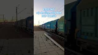 ET22165 i wagony teleskopowe PKP CARGO [upl. by Aiki]