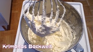 Original Amerikanische Buttercreme fondanttauglich  how to make original american buttercream [upl. by Eirret]