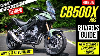 New Honda CB500X Review Changes Explained Specs Accessories  More  Adventure Motorcycle [upl. by Rehpinnej512]