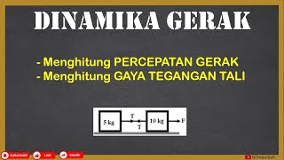 Pembahasan Soal Dinamika Gerak  Gaya Pada Dua Benda Dihubungkan Tali  Fisika SMA [upl. by Enimasaj]