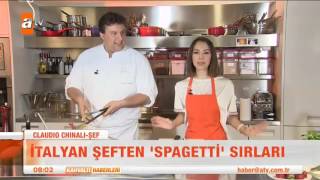 İtalyan Şeften spagetti sırları  atv Kahvaltı Haberleri [upl. by Vetter]