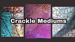 3 crackle paint mediums perfect for mixed media [upl. by Icaj]