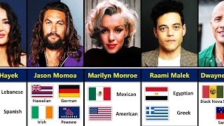 100 Celebrities Whose Ethnicity You Didnt Know [upl. by Mohsen]