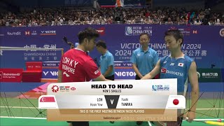 Yushi Tanaka JPN vs Loh Kean Yew SGP  China Open 2024 Badminton  R32 [upl. by Skyler]