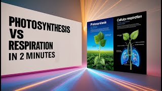 Photosynthesis vs Respiration in 2 Minutes [upl. by Blodgett24]