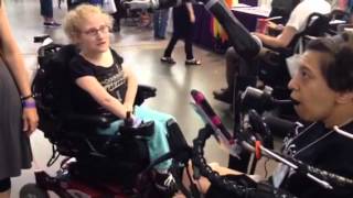 Kinova Robotics Jaco arm at The Abilities Expo in Boston [upl. by Corydon]