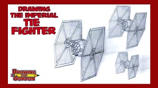 Star Wars How To Draw a TIE Fighter [upl. by Anayad]