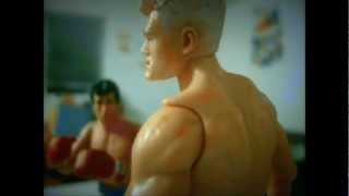 Stop Motion Animation Rocky vs Ivan Drago Boxing Stop Motion [upl. by Toille]