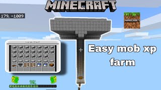 Easy mob xp farm tutorial  Unlimited xp in MINECRAFT [upl. by Corri]