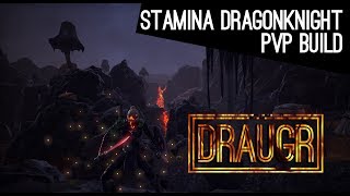 Stamina Dragonknight Build PvP  Horns of the Reach [upl. by Denise]