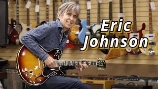 Eric Johnson playing vintage guitars at Normans Rare Guitars [upl. by Elocon]