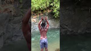 Locs In Jamaica 🇯🇲 locs dreadlocks jamaica offgrid [upl. by Anaela]