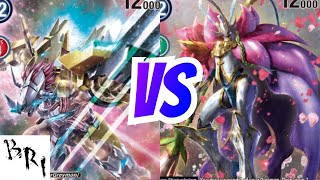 Digimon TCG WarGreymon X VS BloomLordmon Match [upl. by Imoin]