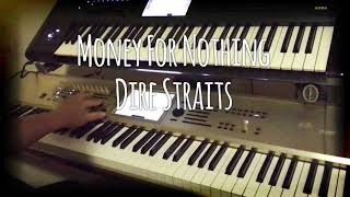 Money For Nothing Dire Straits Kronos Keyboard Synth Sound Cover [upl. by Aehtrod615]