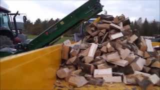 Posch S360 Firewood Processor Unedited Machinery Demo [upl. by Llacam]