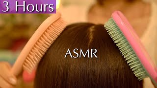 3 Hours of Relaxing ASMR Hair Brushing for Deep Sleep  No Talking [upl. by Lanfri]