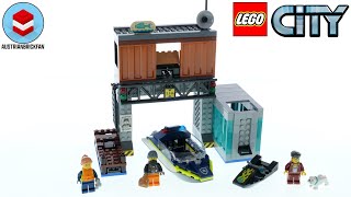 LEGO City 60417 Police Speedboat and Crooks Hideout – LEGO Speed Build Review [upl. by Ettesus]