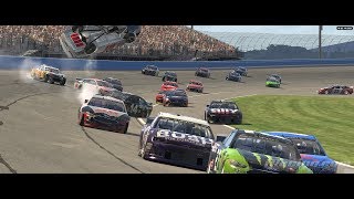 iRacing NASCAR Class A Fixed at Auto Club Speedway Fontana 3152019 [upl. by Digirb332]