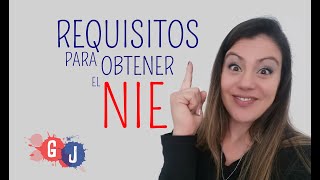 REQUISITOS PARA OBTENER EL NIE [upl. by Hertzog]