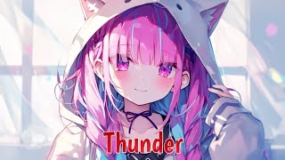 Nightcore  Thunder  Gabry Ponte LUMX Prezioso  Lyrics [upl. by Enyak400]