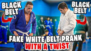 We PRANKED A BJJ Black Belt Posing As A White Belt [upl. by Ainomar]