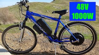 Fast and Powerful 48V 1000WA Complete DIY EBike Conversion Kit Installation Guide for Beginners [upl. by Rick]