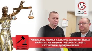 Skazany za to że Sąd wydał mu akta sprawy w czytelni w których były dane innej sprawy [upl. by Drud585]