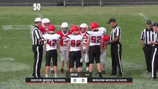 MMS 7th and 8th Football game vs Jenifer Middle School [upl. by Gorski476]