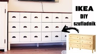 DIY đź’Ş IKEA HACK đź‘Ś Jak przerobicĚ komodeĚ¨ na szufladnik [upl. by Anahtor]