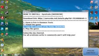 How to install  Syndicate SKIDROW [upl. by Nahaj9]