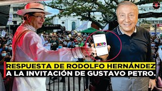 PETRO HACE UNA INVITACIÓN A RODOLFO HERNÁNDEZ Y ESTO RESPONDIÓ EL INGENIERO 🔴 [upl. by Violetta759]