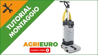 Lavapavimenti lavasciuga elettrico NILFISK SC100 E montaggio [upl. by Kenzie]