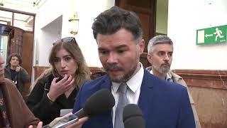 Rufián avisa del riesgo de tumbar la reforma fiscal [upl. by Eisinger]