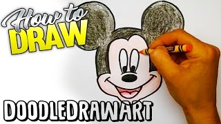 Drawing How To Draw Mickey Mouse Step by Step [upl. by Ysnil]