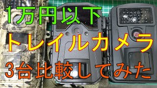 20200520トレイルカメラ10000円以下3台比較してみました‼あなたのおすすめのトレイルカメラあれば教えてください。防犯としても有効活用。 [upl. by Anayrb]